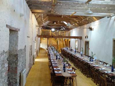 Cormston Barn - long tables
